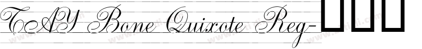 TAY Bone Quixote Reg字体转换